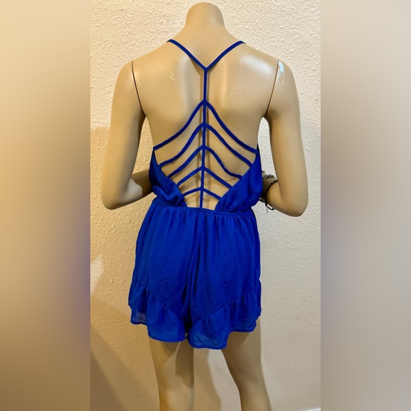 Royal Blue Romper - Picture 3 of 10
